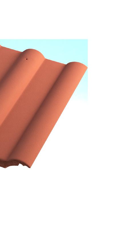 6 BETONPRES STŘEŠNÍ KRYTINA ECONOMIC ECONOMIC Střešní taška z probarveného betonu se speciální jednovrstvou matnou barvenou akrylátovou povrchovou úpravou.