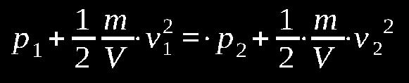 vyplývá, že v menším průřezu má tekutina větší rychlost než v průřezu větším. Čím je tedy Bernoulliho rovnice?