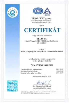 Certifikáty ČSN