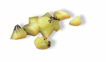 Kiwi pomaranãov dïem (na 4 poháre po 350 ml) 500 g olúpan ch pomaranãov 500 g