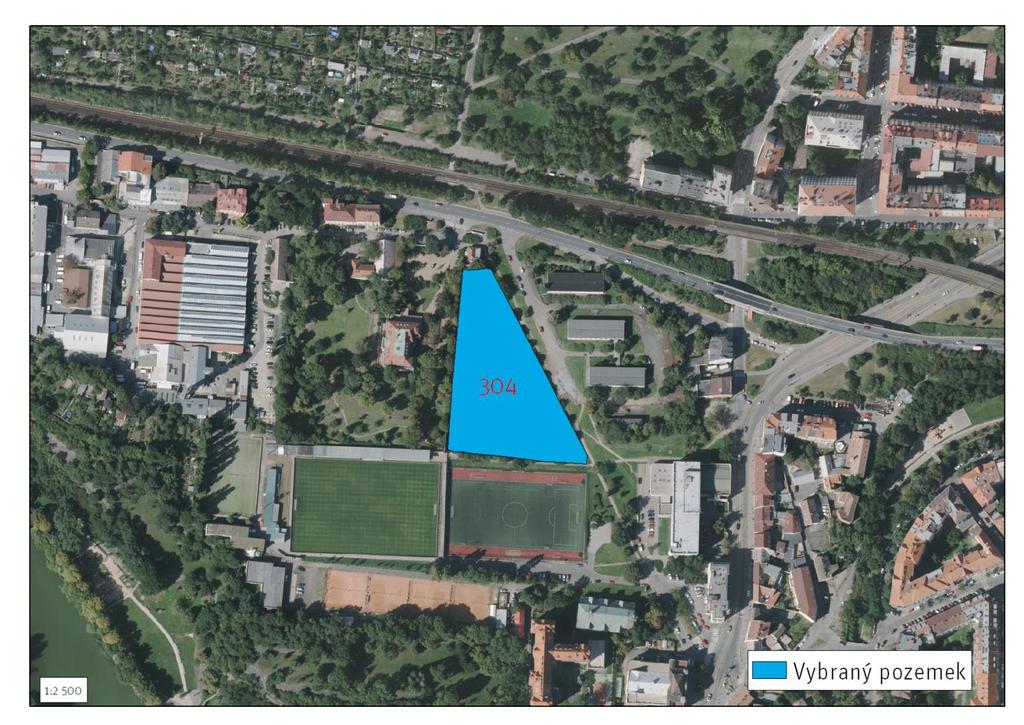 Pozemek 304 Katastr: Libeň Městská část: Praha 8 Počet parcel: 3 Rozloha: 8 490 m 2 Typ