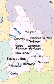kraj Jihomoravský / okres VYŠKOV VY rozloha