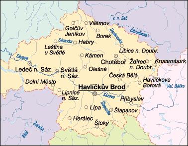kraj Vyso ina / okres HAVLÍ V BROD HB rozloha