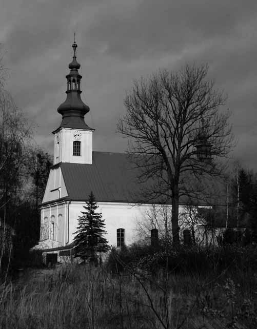 POODŘÍ 2/2015 Po stopách J. G. Mendela Současná podoba náhrobku poblíž vstupu na hřbitov. Kostel sv. Petra a Pavla. Jírovec J. G. Mendela O tomto jírovci (kaštanu koňském) vyšel příspěvek v POODŘÍ č.