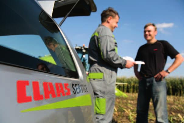 Pomáháme nepřetržitě po celých 24 hodin. Na profesionalitu a odpovědnost týmu FIRST CLAAS SERVICE se můžete spolehnout nepřetržitě po celou dobu sklizně.
