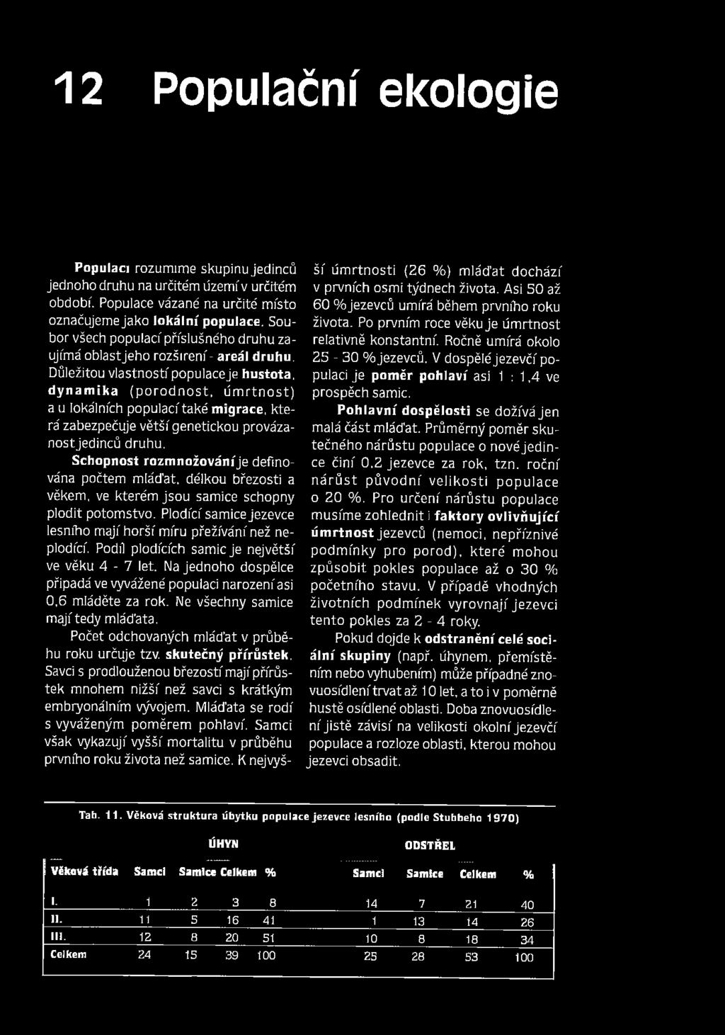 Důležitou vlastností populace je hustota, dynamika (p o ro d n o s t, ú m rtn o s t) a u lokálních populací také migrace, která zabezpečuje větší genetickou provázanost jedinců druhu.