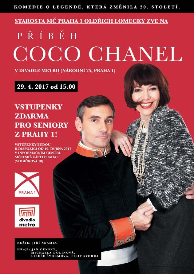 Vrací se do období, kdy otevřela svůj první butik v Paříži a myslela, že u klobouků skončí její kariéra. Dále hrají Michaela Dolinová jako mladá Coco Chanel, Jan Čenský a Filip Sychra.