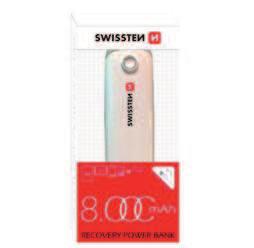 Tříbarevná vonná svíčka sklo hranol rozměry 8 x 8 cm 402 114 pomeranč 402 115 levandule 402 116 vanilka (Kč/sada) 189 59 Power bank Swissten Souprava Ocelot BR souprava celokovového kuličkového pera