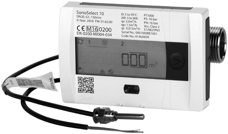 Datový list Měřiče spotřeby energie SonoSelect 10 a SonoSafe 10 Popis Danfoss SonoSelect 10 a SonoSafe 10 jsou kompaktní ultrazvukové měřiče spotřeby energie pro měření spotřeby energie v aplikacích