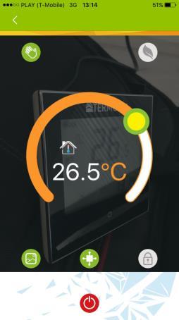 Termostat TF-WIFI Moderní pokojový termostat pro podlahové vytápění. Termostat je vybaven interním čidlem teploty (vzduchu) a čidlem podlahovým NTC.