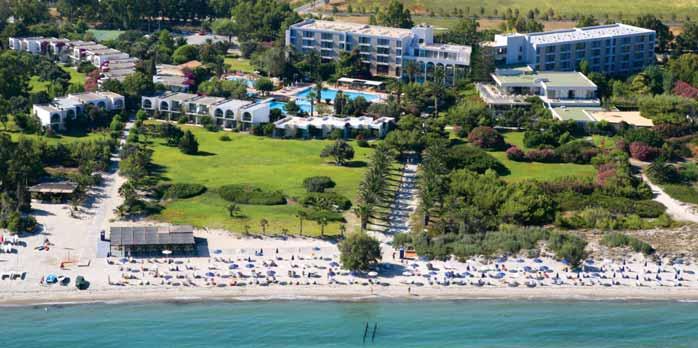 Akce repeaters Dítě výhodná cena Bezbariérový hotel Krásná pláž Rezervujte včas Caravia Beach Hotel All inclusive KOS MARMARI Komplex leží na klidném místě v nádherné, vzrostlé, rozlehlé a velmi