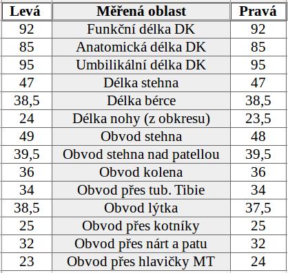 Orientační vyšetření aktivní pohyblivosti veškeré pohyby DKK nebolestivé omezená vnitřní rotace v kyčelním kloubu a flexe především s extendovaným kolenním kloubem bilaterálně, na pravé noze omezena