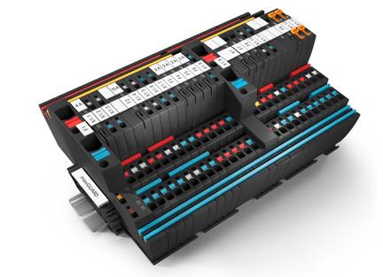 maxguard elektronická pojistka ve svorce Originální koncept elektronických pojistek s integrovanou svorkovnicí pro rozvod 24 V DC Inovativní elektronická pojistka pouze 6,1 mm široká!