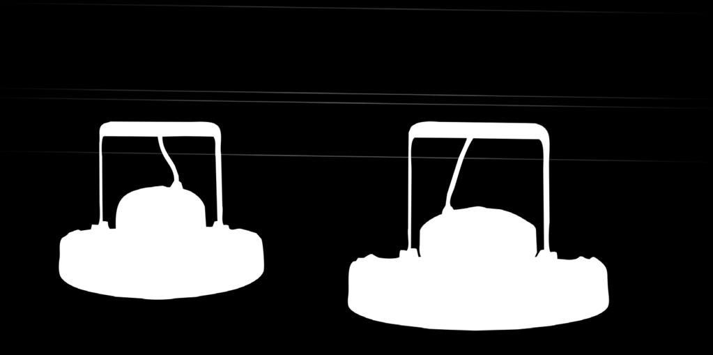 výrobních hal, skladišť a dílen Představuje alternativu k výbojkovým svítidlům typu high-bay s výkonem do