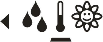 (teplota, vlhkost, CO 2 ) Ukazatel, že je otevřené okno (připojený okenní spínač je aktivní) Zobrazení stavu