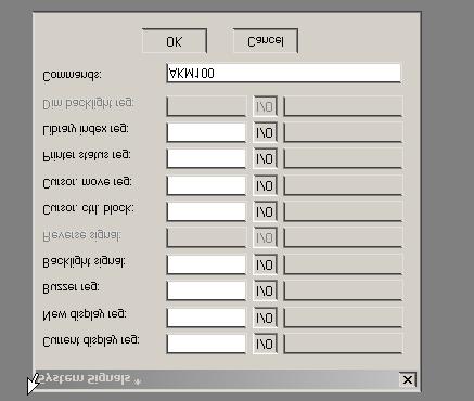 5 Uvedení do provozu Funkce terminálu Funkce joysticku Platí pouze u DOP11A-2 a DOP11A-4. Tato funkce umožňuje použití kurzorových kláves jako funkčních kláves.