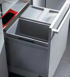 VESTAVNÉ ODPADKOVÉ KOŠE Pro skříňky se zásuvkou - typ Inset Triple XL -