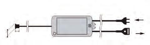 proudové zatížení: 230 V / 2,5 A, 550 W Vstupní kabel: 3000 mm s Eurokoncovkou Výstupní kabel: 500