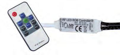 vstup 12 / 24 V DC Označení LED RF control set mini Provedení pro 1-4 zóny LED RF control set mini RGB Vstup: 12 / 24 V DC Výstup: 12 / 24 V DC Max.