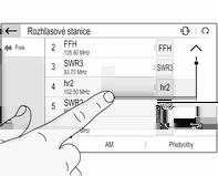 V následujících kapitolách bude výběr a aktivace tlačítka na obrazovce nebo položky nabídky pomocí dotykové obrazovky popisovány...zvolte <název tlačítka>/<název položky>/ <ikona>.