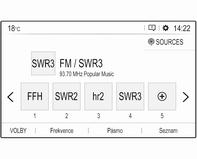 22 Rádio Seznamy stanic V seznamu stanic FM si můžete vybrat všechny rozhlasové stanice FM, které lze v dané oblasti přijímat.