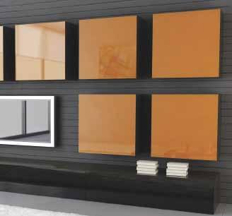 poskytují designérům celou řadu možností. Sklo je ideálním prvkem pro použití na plochých a neošetřených plochách a lze jej kombinovat s řadou dalších materiálů používaných na moderním nábytku.