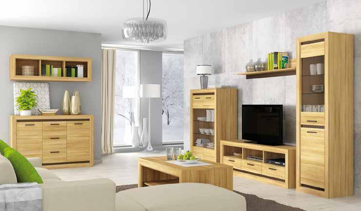 SYSTEMOVY NABYTEK RTV stolek DÍL 13 138*55*43 cm 3 770,- vitrína střední DÍL 05/S 92*140*43 cm 5