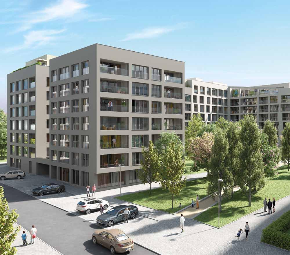 Až osmipodlažní bytový dům druhé etapy projektu Port Karolína je situován v severozápadní části pozemku při ulici U Mlýnského kanálu.