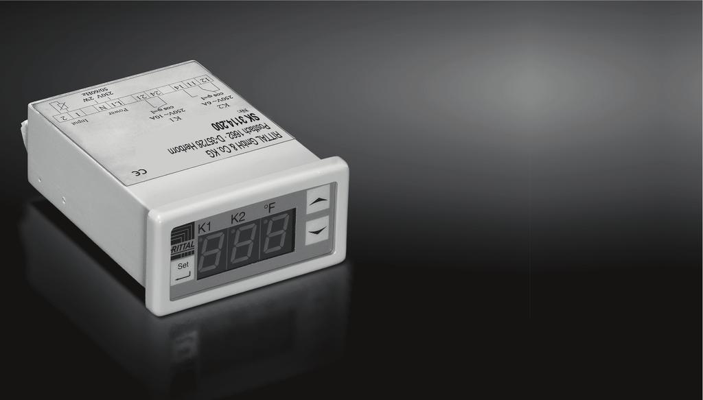 Termostat s displejem a přepínacím kontaktem Digital enclosure internal temperature