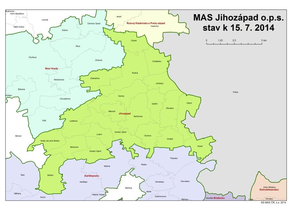 Obrázek č. 1: Region MAS Jihozápad o. p. s. Tabulka č.