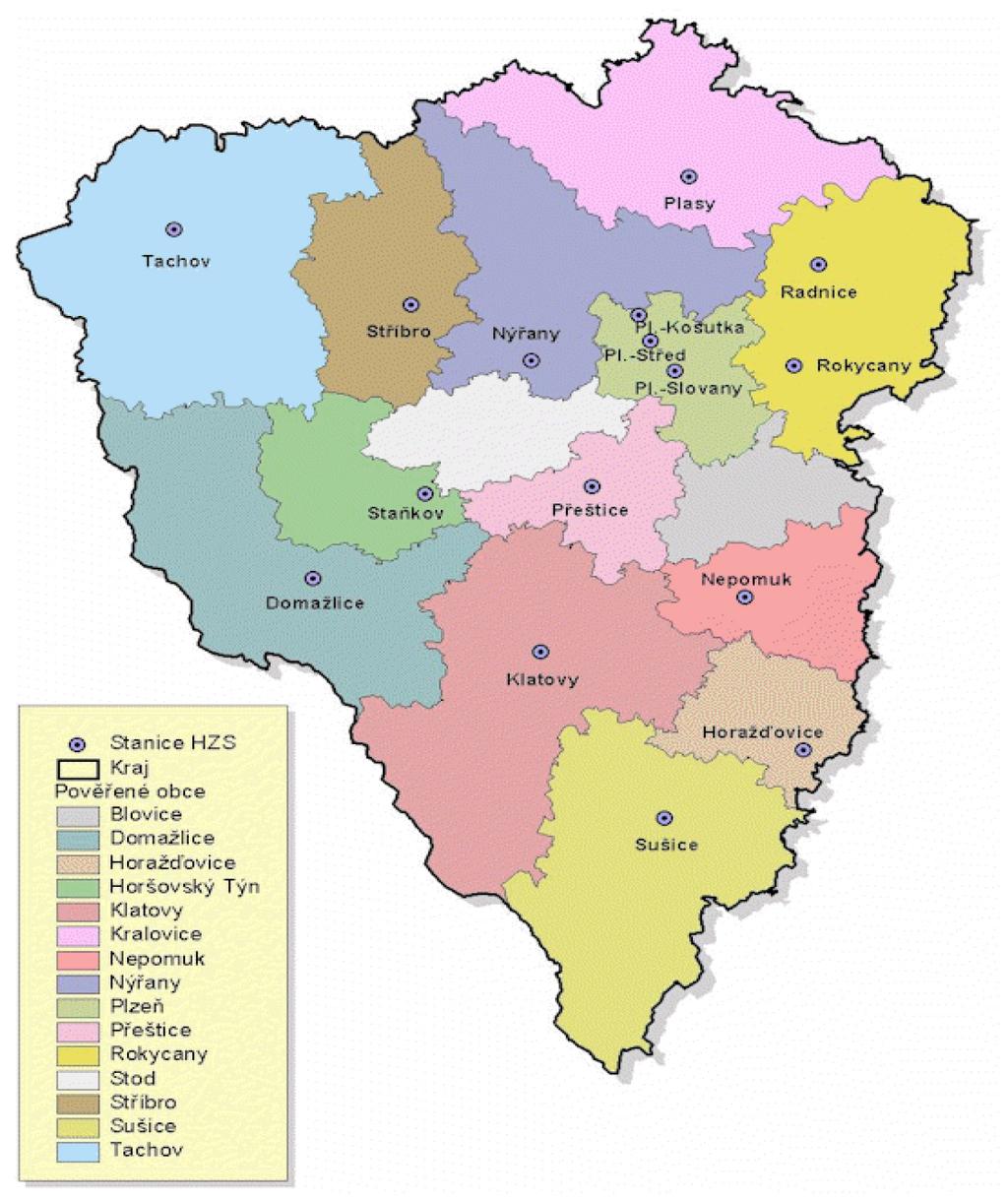 stupněm nebezpečí konkrétního území. Dislokace požární stanice v tomto území umožňuje včasný dojezd jednotky na místo události.