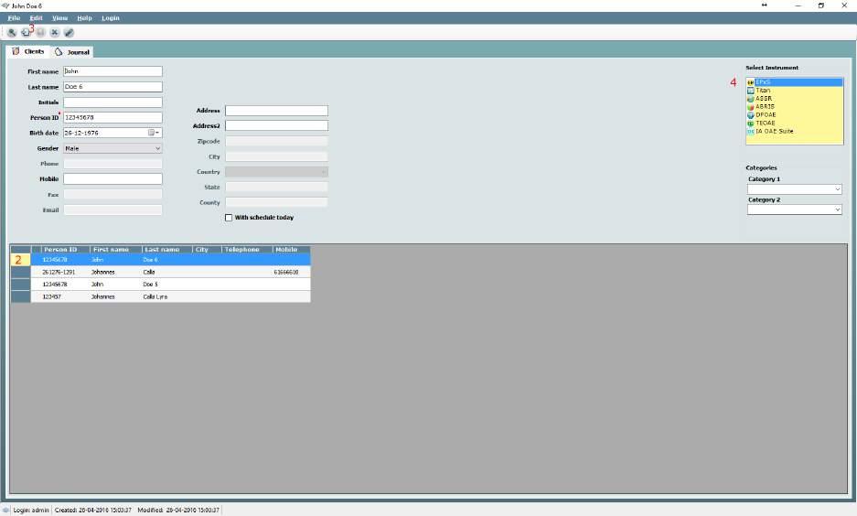 Eclipse Návod k použití - CS Strana 16 2.7 Spuštění z databáze OtoAccess TM Před otevřením softwarového modulu se ujistěte, že je přístroj Eclipse zapnut a připojen.