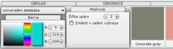 V panelu nástrojů CAD Decor klepněte na tlačítko DEKORACE. Všimněte si, že program automaticky zaškrtl přepínač Trasa, který byl předtím nepřístupný.