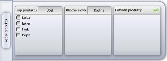 Pak stiskněte tlačítko. Pod barevnou paletou se zobrazí přehled všech barev, které jsou podobné té, kterou jste v paletě zvolili.