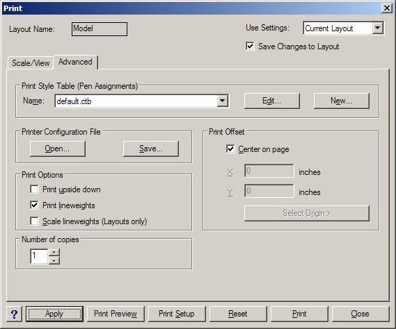 CAD Decor > Tisk Klepněte na tlačítko Select Print Area (= Zadat tiskovou plochu).