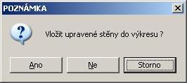 CAD Decor > Kreslení místností Krok zpět Chcete-li některé dříve provedené akce vrátit zpět, klepněte na ikonu. Nastavení pohledu Ikonou můžete zvětšovat náhled místnosti v okně.