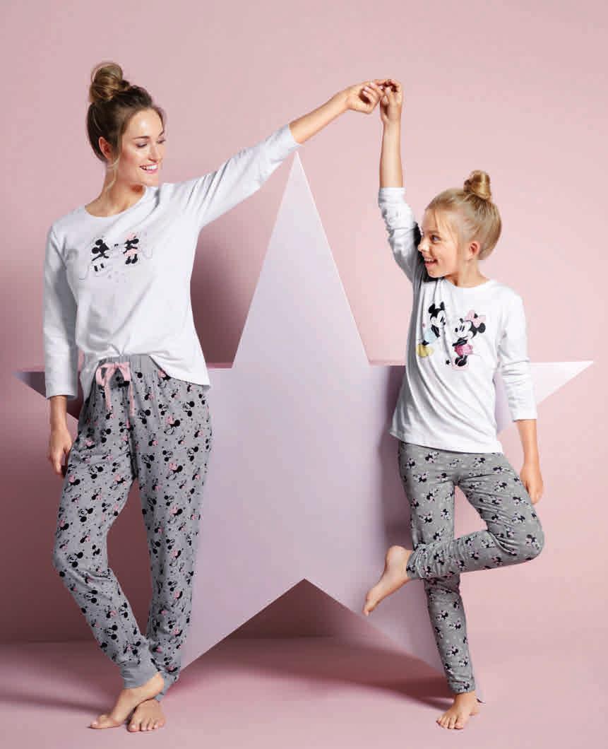 1 Dámské pyžamo»disney«s biobavlnou Kč 699,- LYCRA ist eine Marke von INVISTA. Ceny uvedené v magazínu platí od 19. 11. 25. 11. 2018 1 Dámské pyžamo»disney«vršek se 3/4 rukávy.