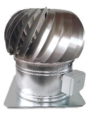 Výroba Ventilační hlavice VV Ventilační turbína VV Ventilační turbína pracuje na principu využití větru k odvětrávání.
