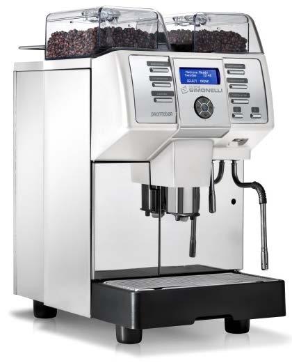 P R O N T O B A R I L E N T bílá černá Zásuvka s napojením na odpad Hot water extension (doplnění) "mart Wand" parní tryska Modul pro ohřívání šálků uperautomatický espresso kávovar s odnímatelnou
