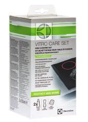 Krémový čisticí prostředek pro varnou desku Obsahuje: 2x 250 ml krémový čisticí prostředek Vitro Care 1 škrabka na odstraňování připálených zbytků pokrmů z varných desek,