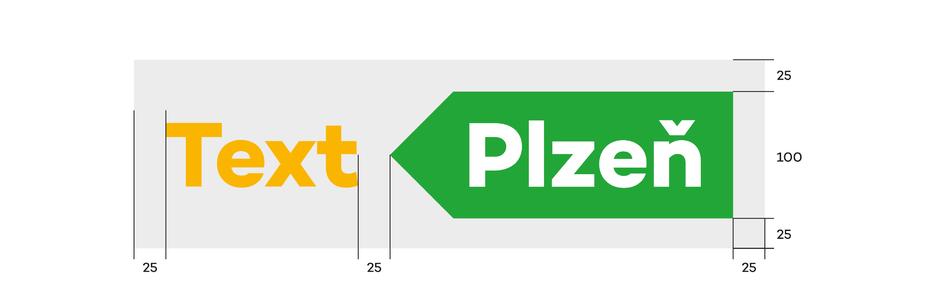 Ochranná zóna značky Ochranná zóna značky vymezuje velikost prostoru kolem značky, do kterého nesmí být umístěny žádné jiné grafické nebo typografické prvky.