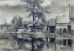 000 Kč 110 112 108) ŠVABINSKÝ Maxmilián (1873-1962) : Opalující se nahá žena II.
