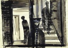 49,5 x 34,5, nesignováno. Volné listy. 213) kraus Milan (1927-2009): Krajina.