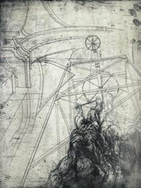 Lept, 64 x 49 cm, signováno tužkou, autorsky popsáno, datováno 1994, autorský
