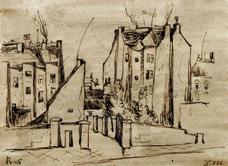 stol., lehce poškozeno. 12.000 Kč 31) beneš Vlastimil (1919-1981): Motiv ze Žižkova.