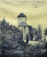33) JIŘINCOVÁ Ludmila (1912-1994): Zvonice s rotundou.