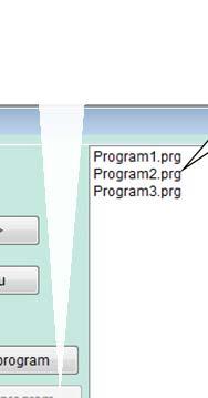 Stisknutím tlačítka Načíst z regulátoru načtete program z regulátoru do počítače. Načtený program je zobrazen v části okna Editace programu.