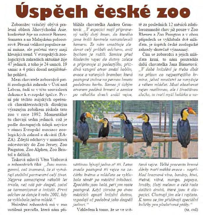 Činnost útvaru kontaktu s veřejností Ing.