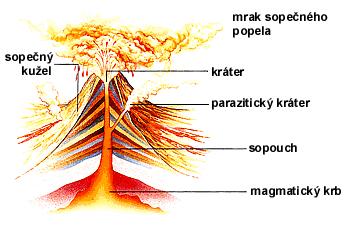 Centrální vulkanismus efuzivní činnost efuzivní sopky explozivní činnost explozivní sopky smíšená činnost